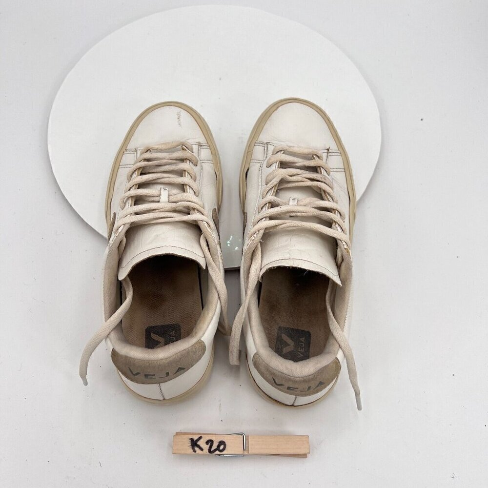 Veja Campo Chromefree Women Size 8 White Natural Leather Low Top Training Shoes - Picture 12 of 15